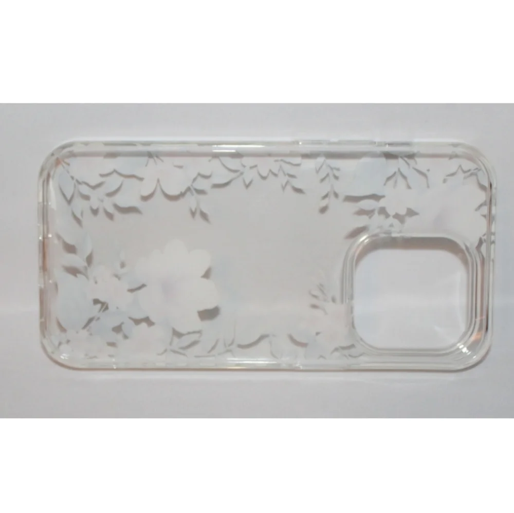Elegant Floral Clear Silicone Case Apple iPhone 14 Pro Max